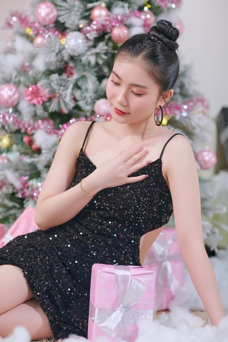 Woman enjoying self-care